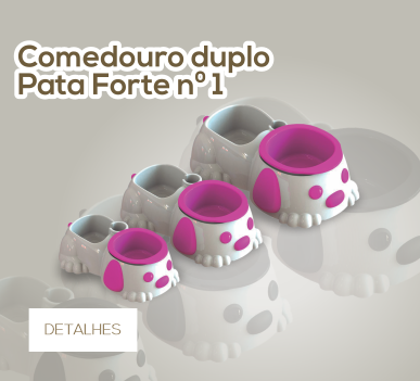 COMEDOURO DUPLO PATA FORTE Nº 1 